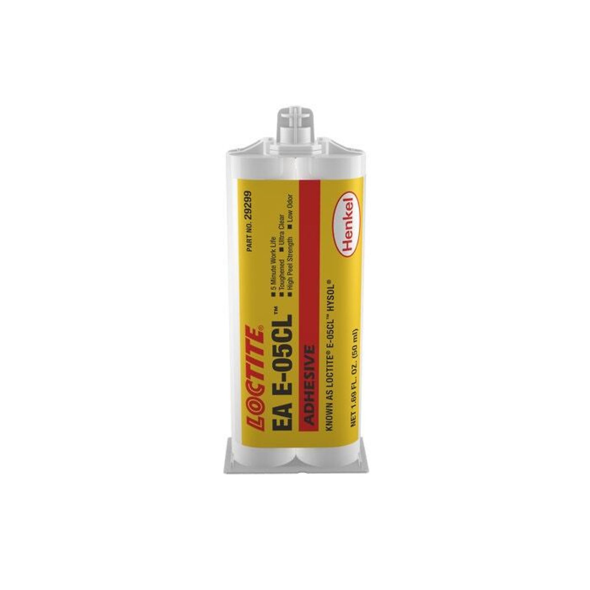 Loctite E-05CL Hysol Two-Part Epoxy Structural Adhesive 50ml Cartridge, 10PK